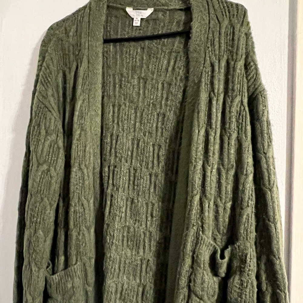 Olive Green Cardigan